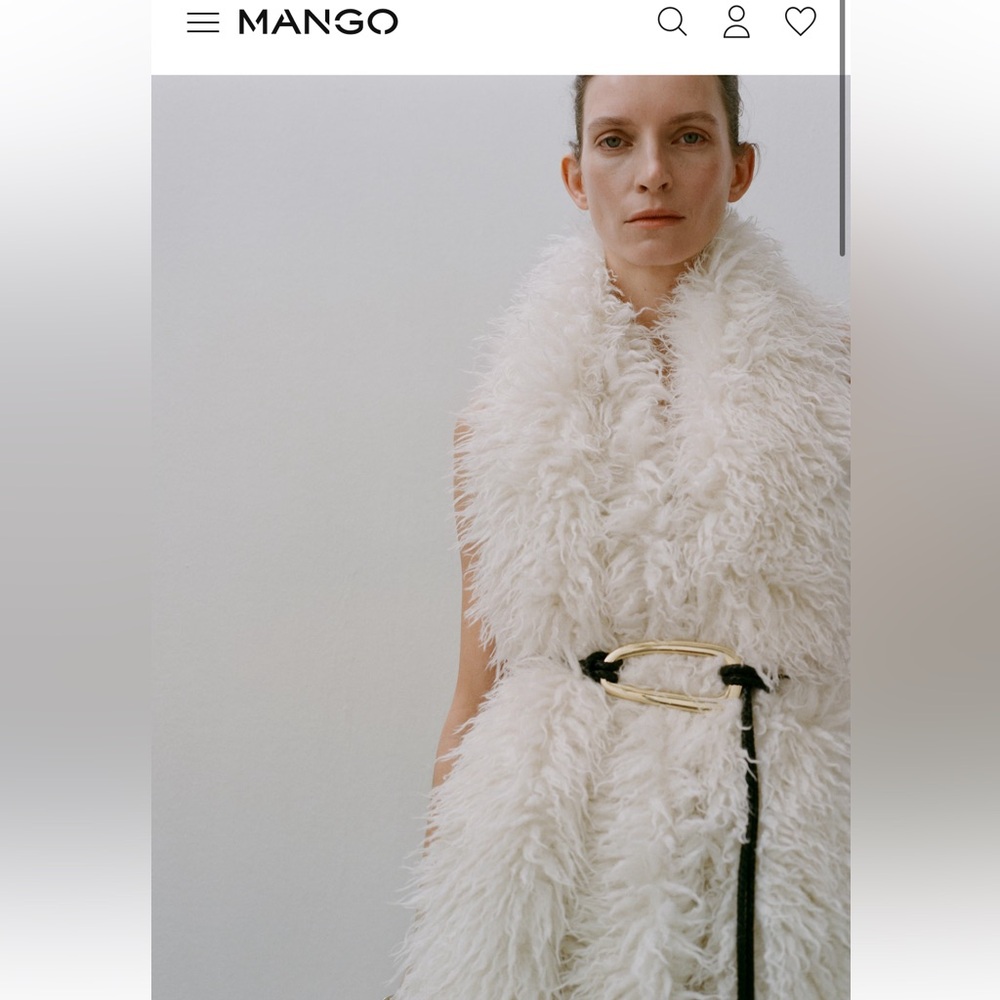 Mango leather wrap belt